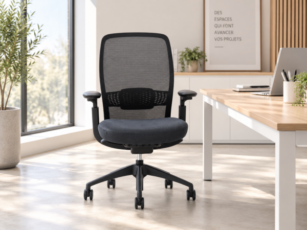 Fauteuil de travail ergonomique Iris ACT avec dossier résille